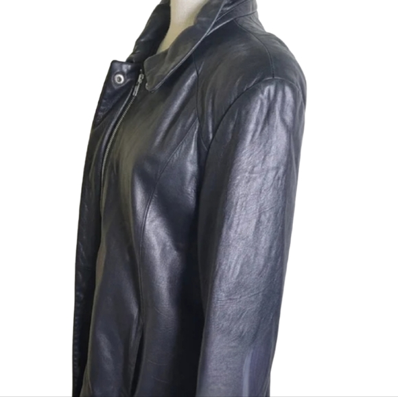 ALFANI Jacket Lambs Leather L NWOT - Picture 6 of 6